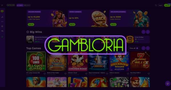 Entdecken Sie die neuesten Bonus Angebote bei Gambloria in Deutschland